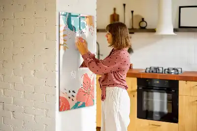 Magnettafel zum Beschreiben Motiv Sommerblume
