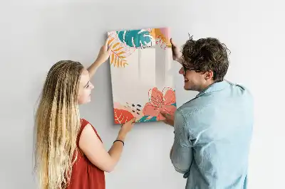 Magnettafel zum Beschreiben Motiv Sommerblume