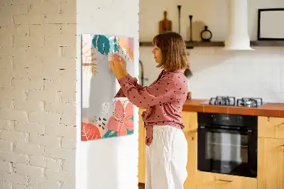 Magnettafel zum Beschreiben Motiv Sommerblume