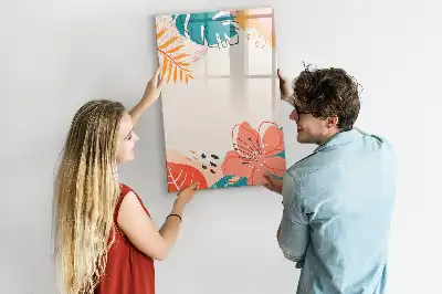 Magnettafel zum Beschreiben Motiv Sommerblume