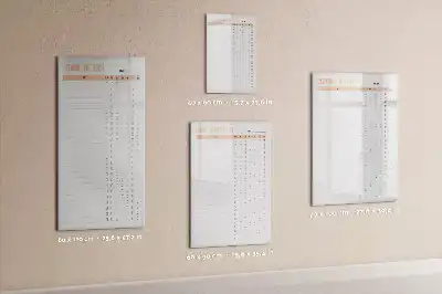 Beschreibbare Magnettafel als Putzliste