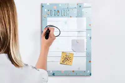 Magnetische To-Do-Liste zum Beschriften