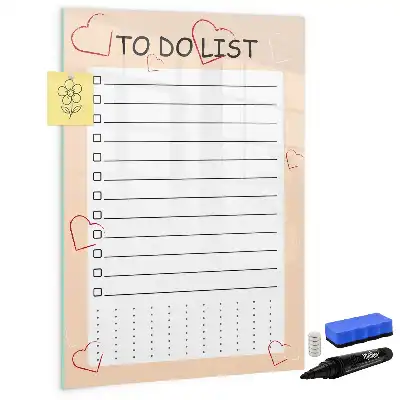 Magnetische To-Do-Liste beschreibbare Tafel