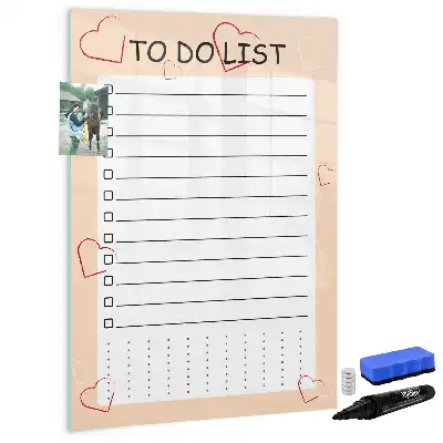 Magnetische To-Do-Liste beschreibbare Tafel