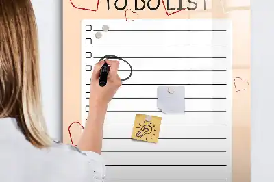 Magnetische To-Do-Liste beschreibbare Tafel