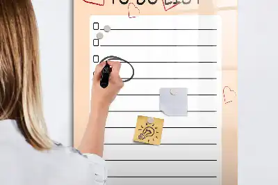 Magnetische To-Do-Liste beschreibbare Tafel