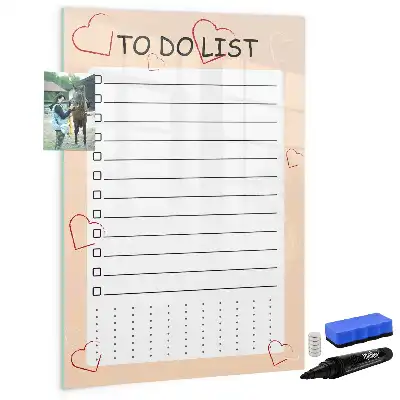 Magnetische To-Do-Liste beschreibbare Tafel
