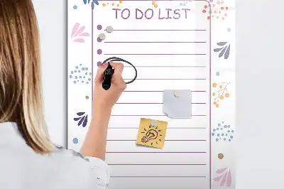 Magnettafel für To-Do-Listen zum Beschreiben mit Magnetfunktion