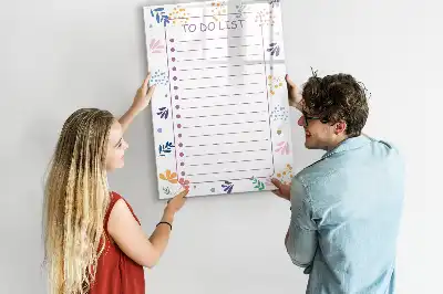 Magnettafel für To-Do-Listen zum Beschreiben mit Magnetfunktion
