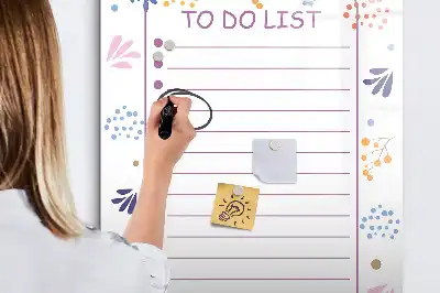 Magnettafel für To-Do-Listen zum Beschreiben mit Magnetfunktion