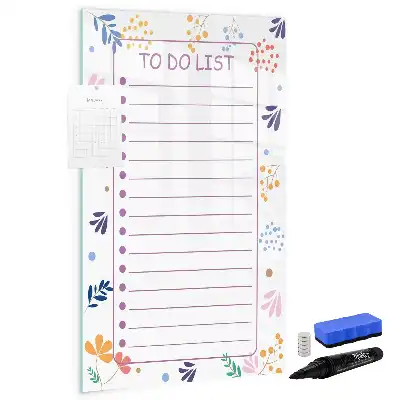 Magnettafel für To-Do-Listen zum Beschreiben mit Magnetfunktion