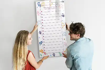 Magnettafel für To-Do-Listen zum Beschreiben mit Magnetfunktion