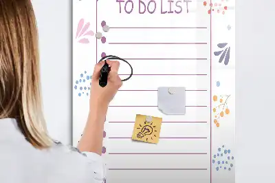 Magnettafel für To-Do-Listen zum Beschreiben mit Magnetfunktion