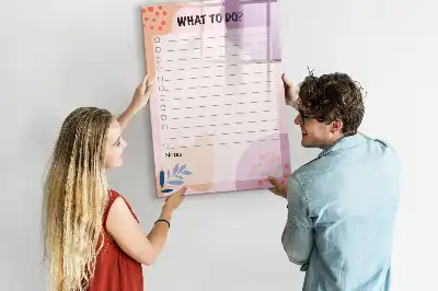 Magnettafel Aufgabenliste beschreibbar