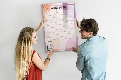 Magnettafel Aufgabenliste beschreibbar