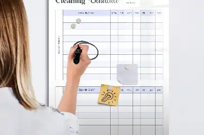 Putzplan magnetisch und beschreibbar