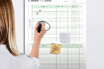 Magnettafel zum Beschreiben Aufgabentafel für eine strukturierte Organisation