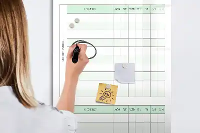 Magnettafel zum Beschreiben Aufgabentafel für eine strukturierte Organisation