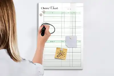Magnettafel zum Beschreiben Aufgabentafel für eine strukturierte Organisation