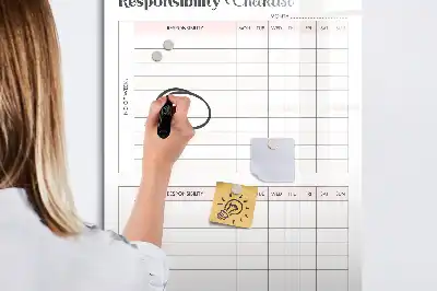 Magnettafel beschreibbar zur Organisation der Pflichtenliste