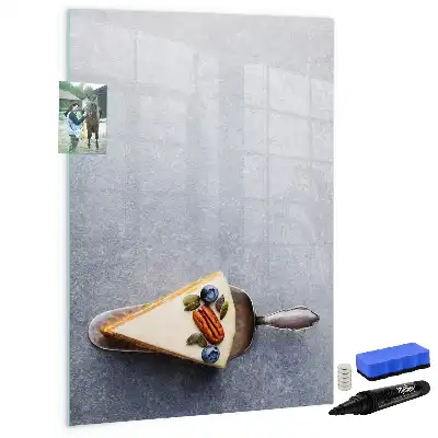 Magnettafel zum Beschreiben in Tortenstück-Form