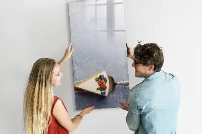Magnettafel zum Beschreiben in Tortenstück-Form