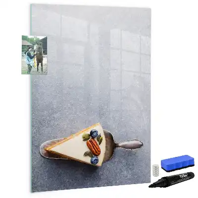 Magnettafel zum Beschreiben in Tortenstück-Form