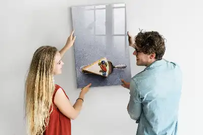 Magnettafel zum Beschreiben in Tortenstück-Form