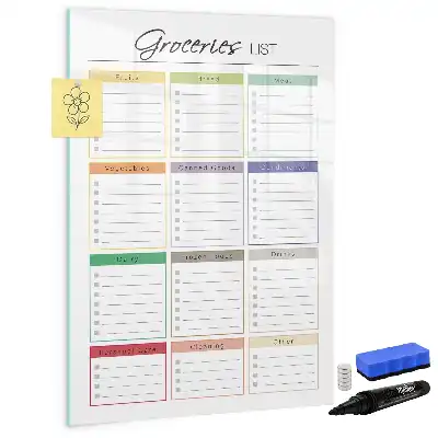 Magnetische Einkaufsliste beschreibbare Magnettafel