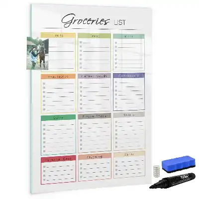 Magnetische Einkaufsliste beschreibbare Magnettafel