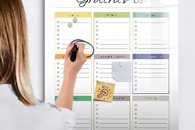 Magnetische Einkaufsliste beschreibbare Magnettafel