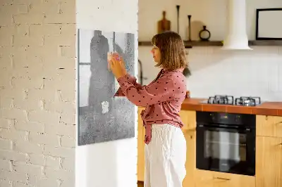 Beschreibbare Magnettafel in der Ausführung Heller Beton