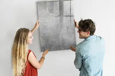 Beschreibbare Magnettafel in der Ausführung Heller Beton