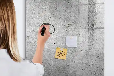 Beschreibbare Magnettafel in der Ausführung Heller Beton