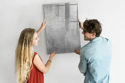 Beschreibbare Magnettafel in der Ausführung Heller Beton