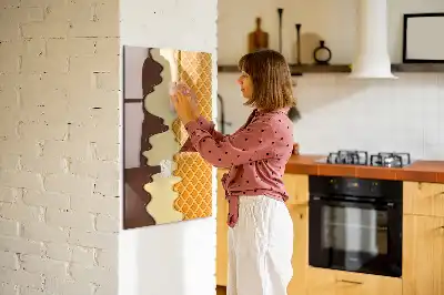 Magnettafel beschreibbar mit Motiv Eis mit Soße