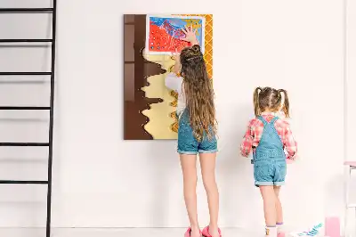Magnettafel beschreibbar mit Motiv Eis mit Soße