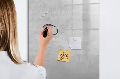 Magnettafel zum Schreiben in heller Betonoptik