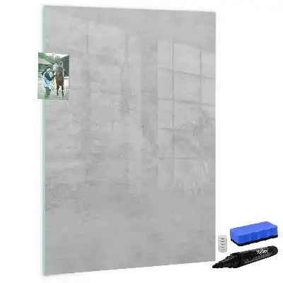 Magnettafel zum Schreiben in heller Betonoptik