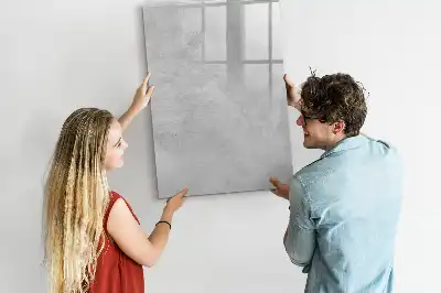 Magnettafel zum Schreiben in heller Betonoptik