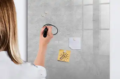 Magnettafel zum Schreiben in heller Betonoptik