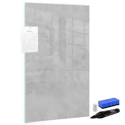Magnettafel zum Schreiben in heller Betonoptik