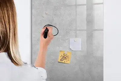 Magnettafel zum Schreiben in heller Betonoptik