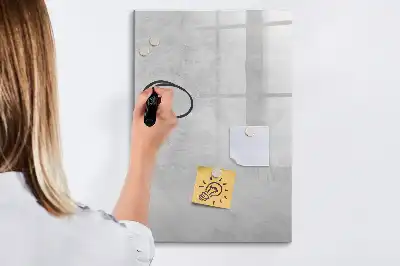 Magnettafel zum Schreiben in heller Betonoptik
