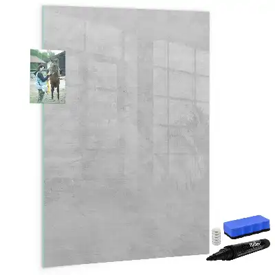 Magnettafel zum Schreiben in heller Betonoptik