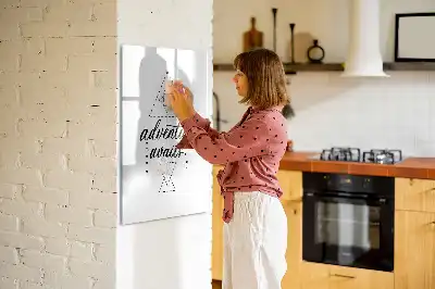 Magnettafel beschreibbar Motiv Abenteuer