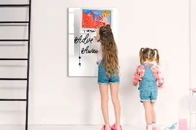 Magnettafel zum Schreiben Motiv Abenteuer