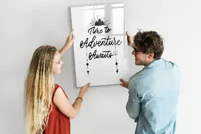 Magnettafel zum Schreiben Motiv Abenteuer