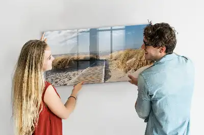 Schreib-Magnettafel mit dem Motiv Blick auf den Strand