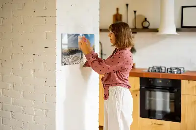 Schreib-Magnettafel mit dem Motiv Blick auf den Strand